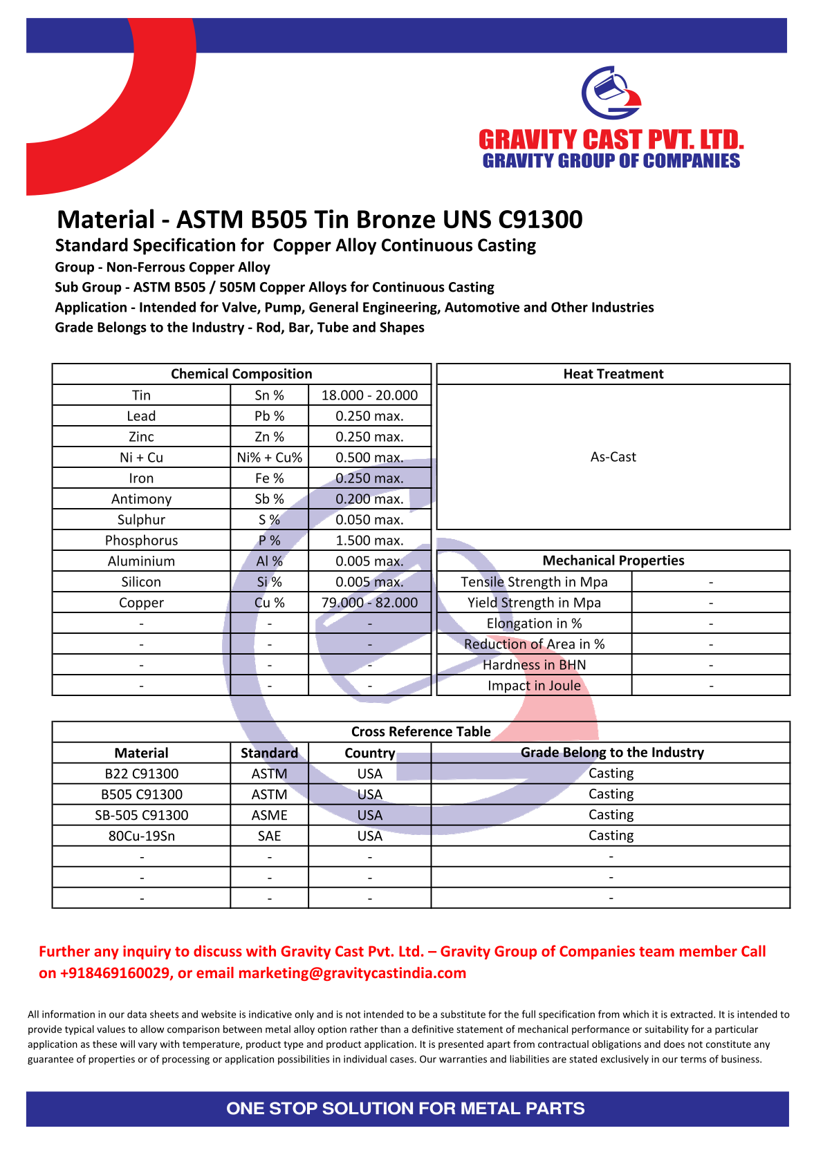 ASTM B505 Tin Bronze UNS C91300.pdf